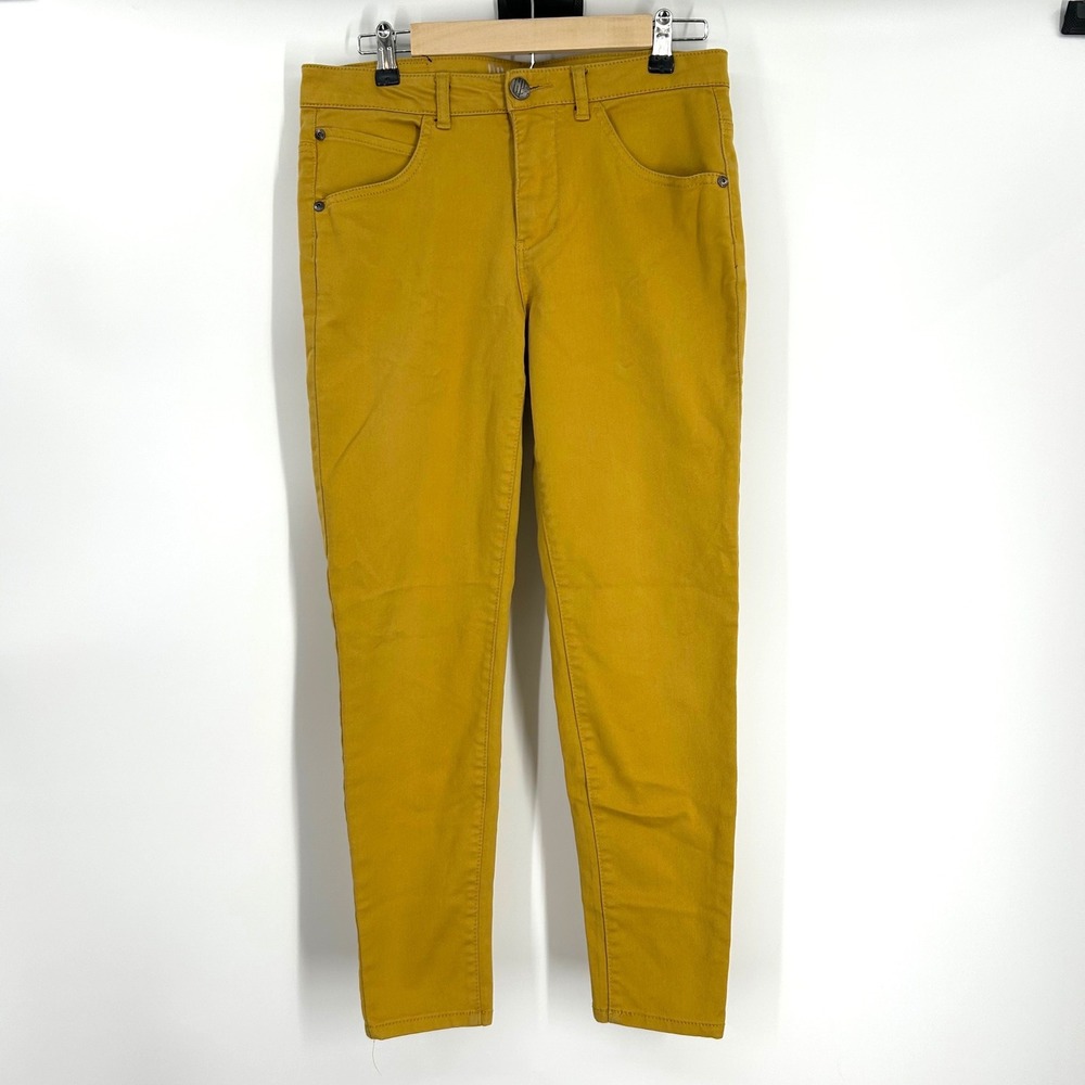 CP Jeans Womens Hipster‎ High Rise Skinny Jeans Tawny Olive Mustard Yellow 11